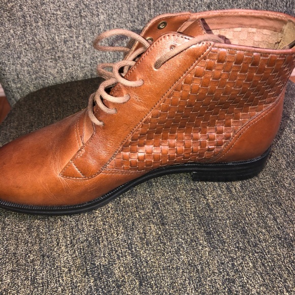 Trotters Brown leather boots sz6.5 w Marlene style - Picture 5 of 8